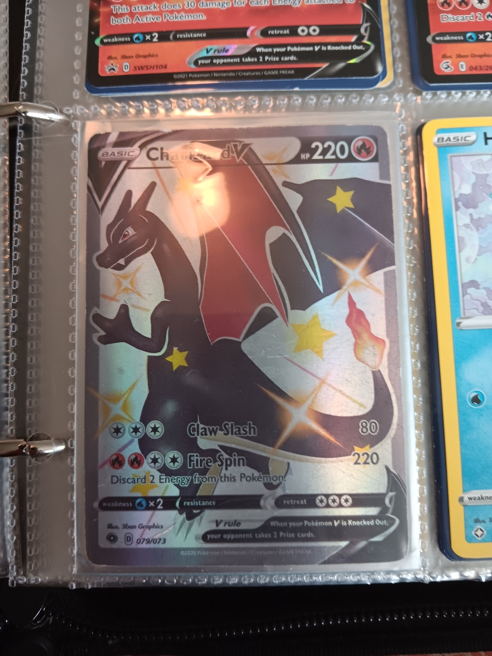 2020 Pokemon Swsh Full Art Charizard V Champions Path Secret 79
